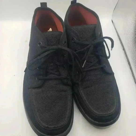 Timberland Black Fabric Chukka Boots Men's US 10.5 Mesh Lace Up Casual shoes - Picture 2 of 7